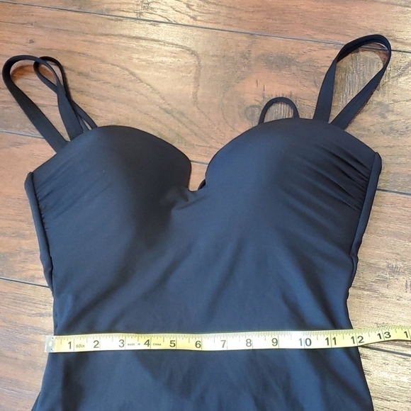 NEW Athleta Aqualuxe Square Plunge 1 piece swim boho - Picture 7 of 9
